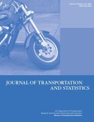 journal of transportation and statistics - Research and Innovative ...