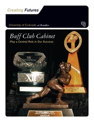 Buff Club Cabinet - University of Colorado Foundation