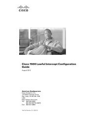 Cisco 7600 Lawful Intercept Configuration Guide