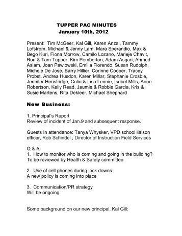 TUPPER PAC Minutes-Jan.pdf - sct-handouts