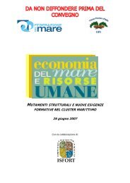Economia del mare e risorse umane 2007 - Genoa Port Center