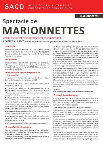 Marionnettes - SACD