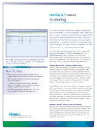 Impact 360Â® eLearning from Verint - Adtech Global