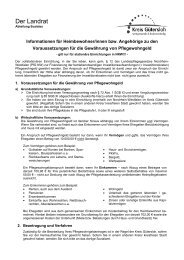 Informationen zum Pflegewohngeld