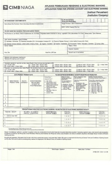 Formulir Pembukaan Rekening Dana Investor (Institusi) - Sinarmas ...