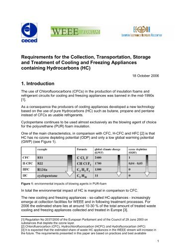 Requirements for the Collection, Transportation, Storage and - Ecotic