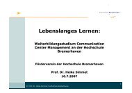 Vortrag Lebenslanges Lernen - Prof. Dr. Heike Simmet