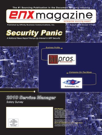 August 2010 Issue pdf - ENX Magazine