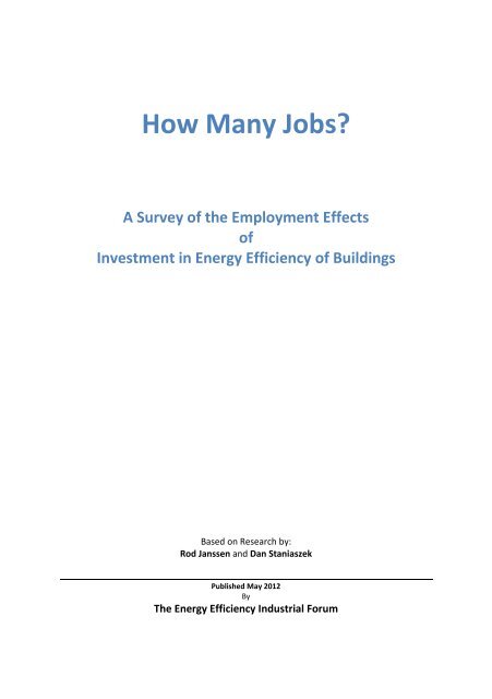 How Many Jobs? - EuroACE