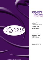 Evaluation of a RIGHT blether - York Consulting