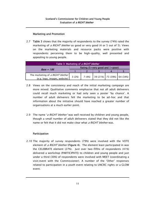 Evaluation of a RIGHT blether - York Consulting