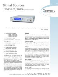 2023A/B, 2025 Signal Generators Data Sheet - Adler Instrumentos
