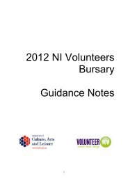 2012 NI Volunteers Bursary Guidance Notes - Volunteer Now