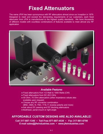 Fixed Attenuators - EMPOS