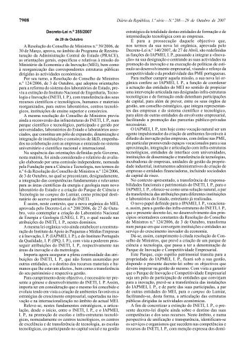 Decreto-Lei n.º 355/2007