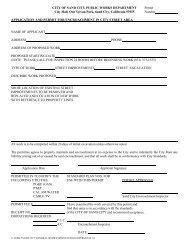 Encroachment Permit - City of Sand City