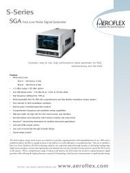 S-Series SGA Signal Generator - Aeroflex
