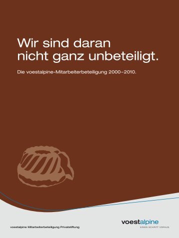 Publikation „Wir sind daran nicht ganz unbeteiligt“ - voestalpine