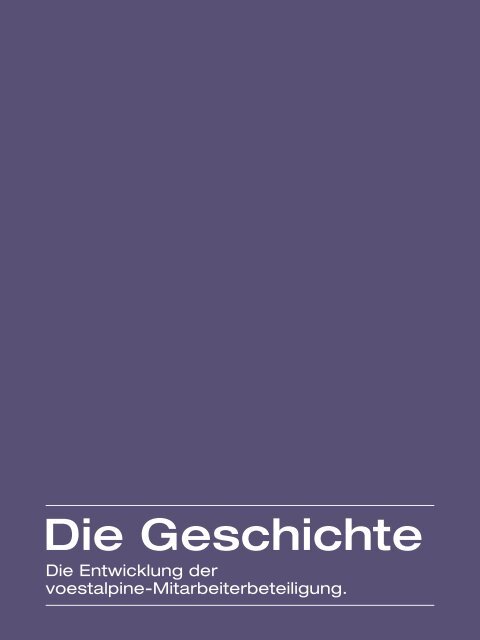 Publikation „Wir sind daran nicht ganz unbeteiligt“ - voestalpine