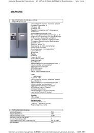 Seite 1 von 2 Siemens-Hausgeräte Deutschland - KA 60 NA 40 ...