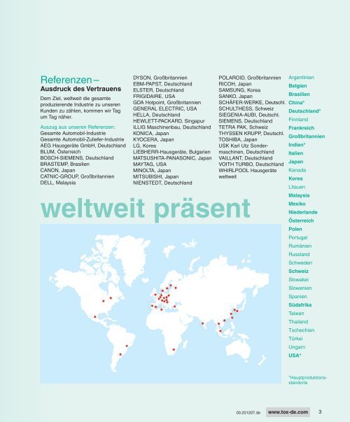 Produktprogramm - TOX PRESSOTECHNIK GmbH & Co.KG