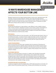 10 ways warehouse management affects your bottom line - Accellos