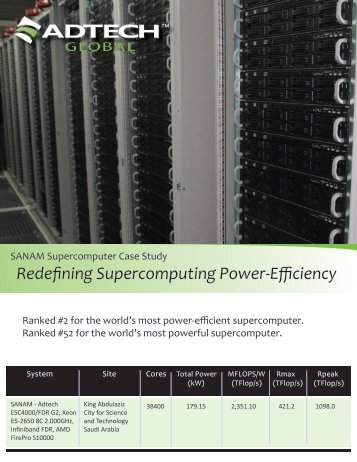 SANAM Supercomputer Case Study - Adtech Global