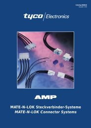 MATE-N-LOK Steckverbinder-Systeme MATE-N-LOK Connector ...