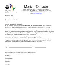 Basketball Parent Permission and Medical Form ... - Merici College