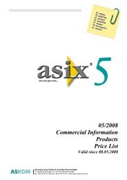 05/2008 Commercial Information Products Price List - Askom