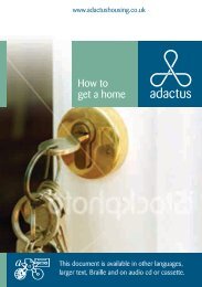 How to get a home - Adactus Housing Group Ltd