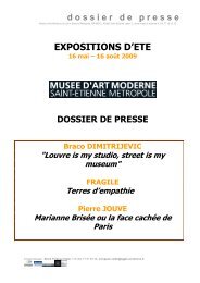 dossier de presse - MusÃ©e d'art moderne de Saint-Etienne