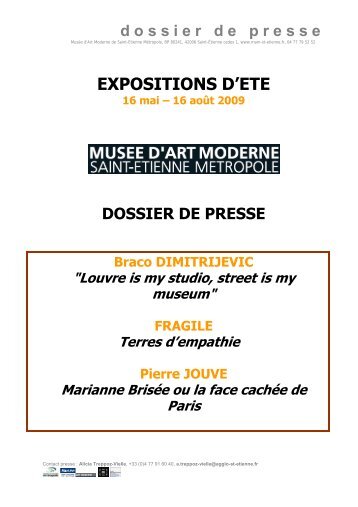 dossier de presse - MusÃ©e d'art moderne de Saint-Etienne