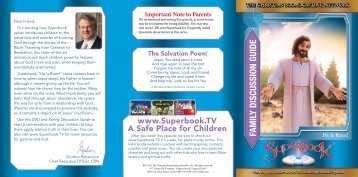 FAMILY DISCUSSION GUIDE - Superbook Kids Site - CBN.com