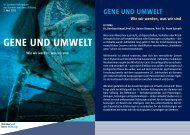 Gene und umwelt - Daimler und Benz Stiftung