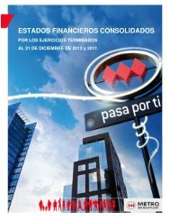 ESTADOS FINANCIEROS CONSOLIDADOS - Metro de Santiago