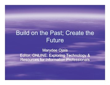 Build on the Past; Create the Future - SAOUG