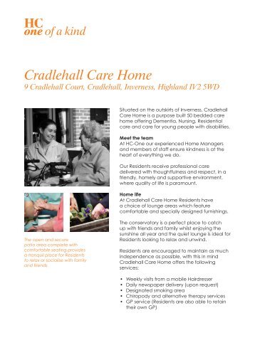 Cradlehall Care Home - HC One
