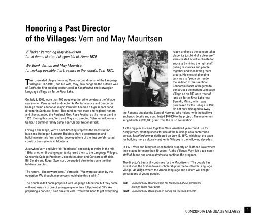 2005 annuaL rePort - Concordia Language Villages