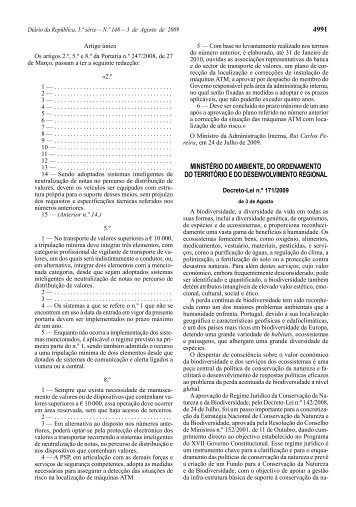 Decreto-Lei n.º 171/2009 - Diário da República Electrónico