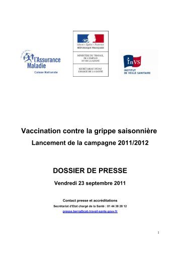 Vaccination contre la grippe saisonniÃ¨re - ARS Poitou-Charentes