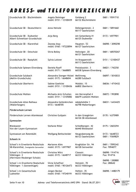 Leitung: Gesamtorganisation und Verwaltung Geschäftsbereich 1