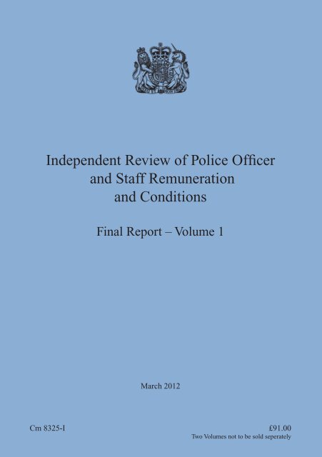 Final Report - Volume 1 - the South Wales Police Federation