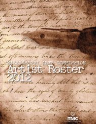 teaching artist roster - Mississippi Arts Commission - ms.gov