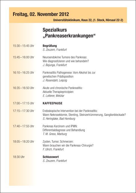 Samstag, 03. November 2012 - Dr. Falk Pharma GmbH