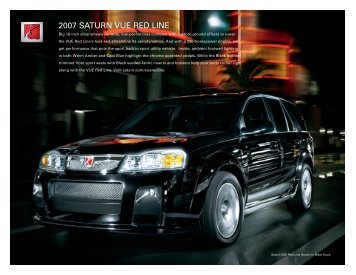 Download 2007 Saturn VUE Red Line Brochure - Used GMC