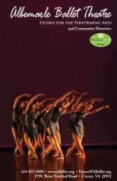 2013 Directory/Program - Albemarle Ballet Theatre Dance School ...