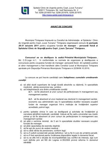descarca - Spitalul Clinic de Urgenta pentru Copii Louis Turcanu ...