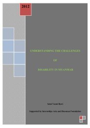 understanding the challenges of disability in myanmar