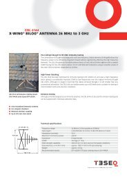 X-WINGÂ® BILOGÂ® ANTENNA 26 MHz to 3 GHz - Unitest.com